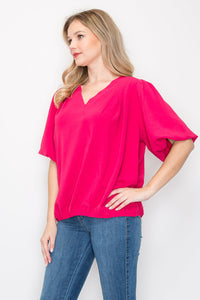 Willowa Front Pintucked Top
