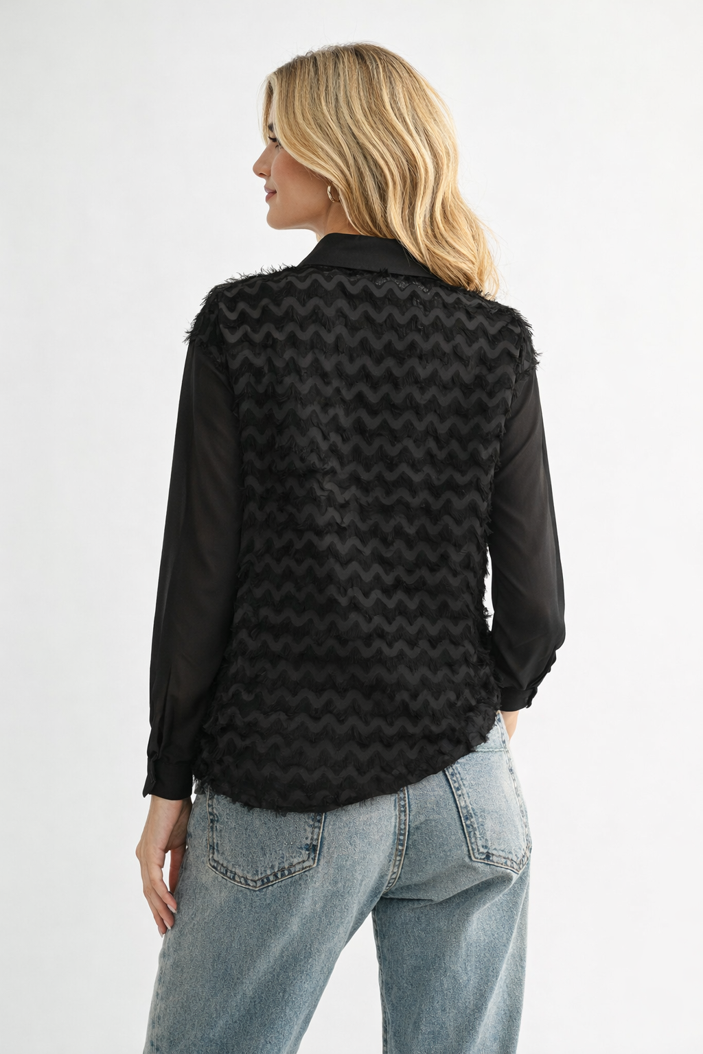 Weena Woven Feathered Shirt