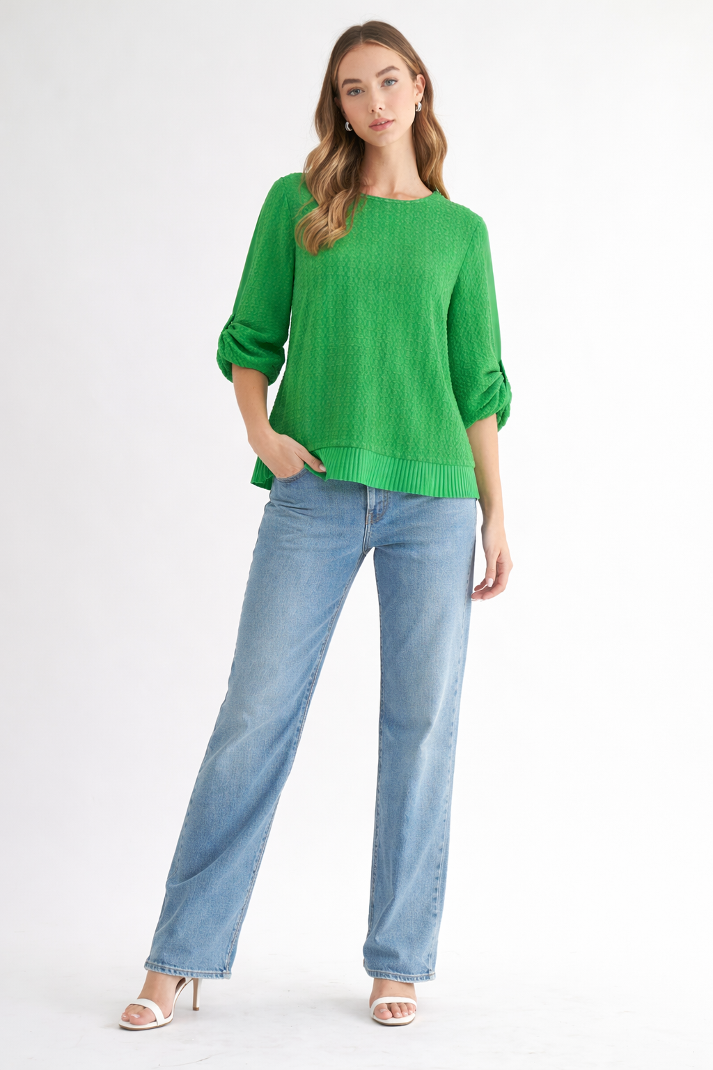 Wayne Woven Textured Top
