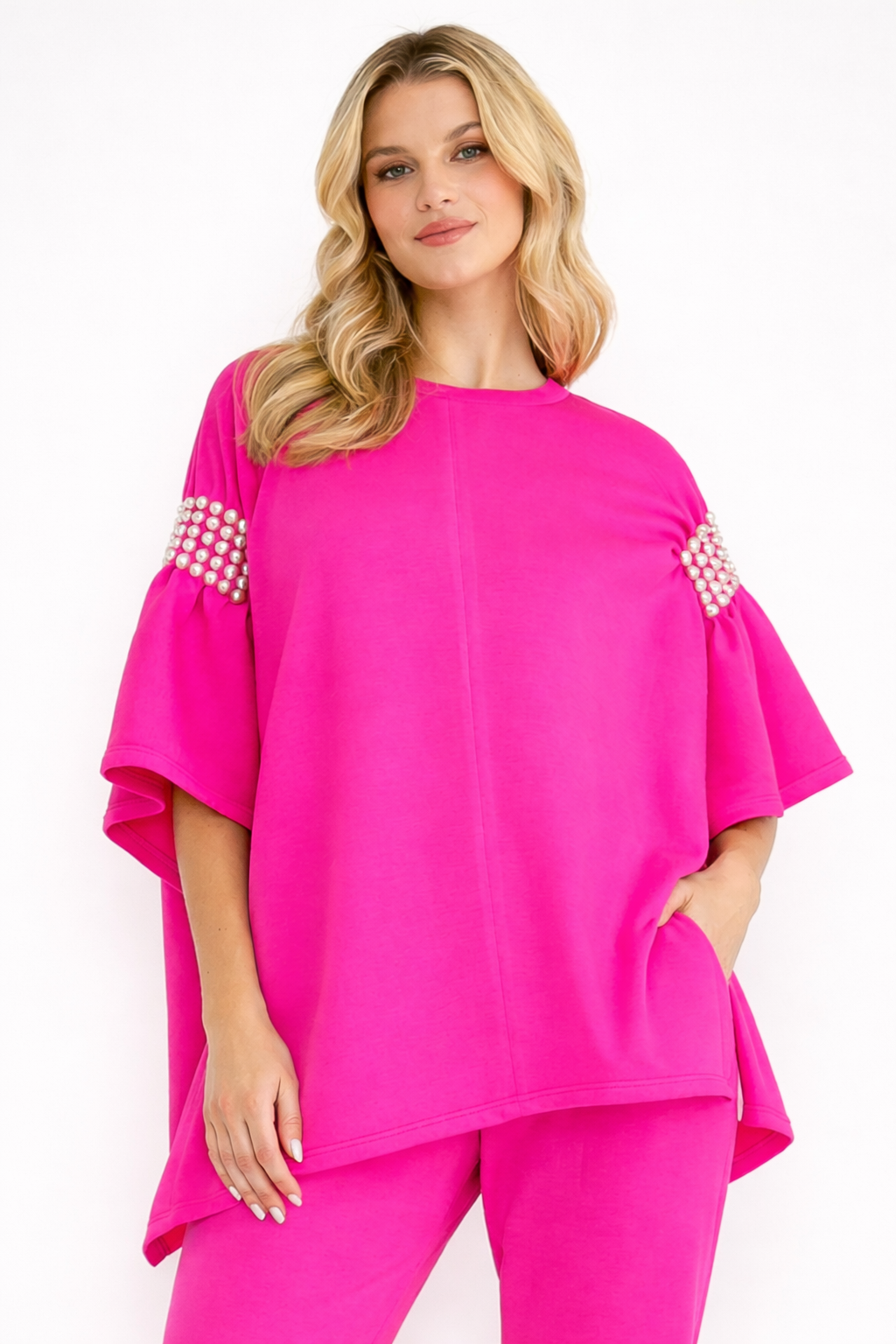 Fern Stretch French Scuba Poncho