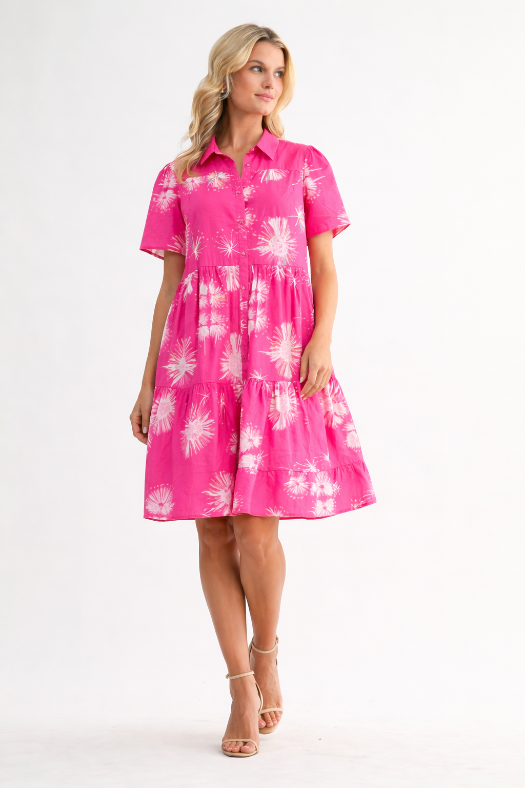 Jasmine Embellished Cotton Poplin Dress