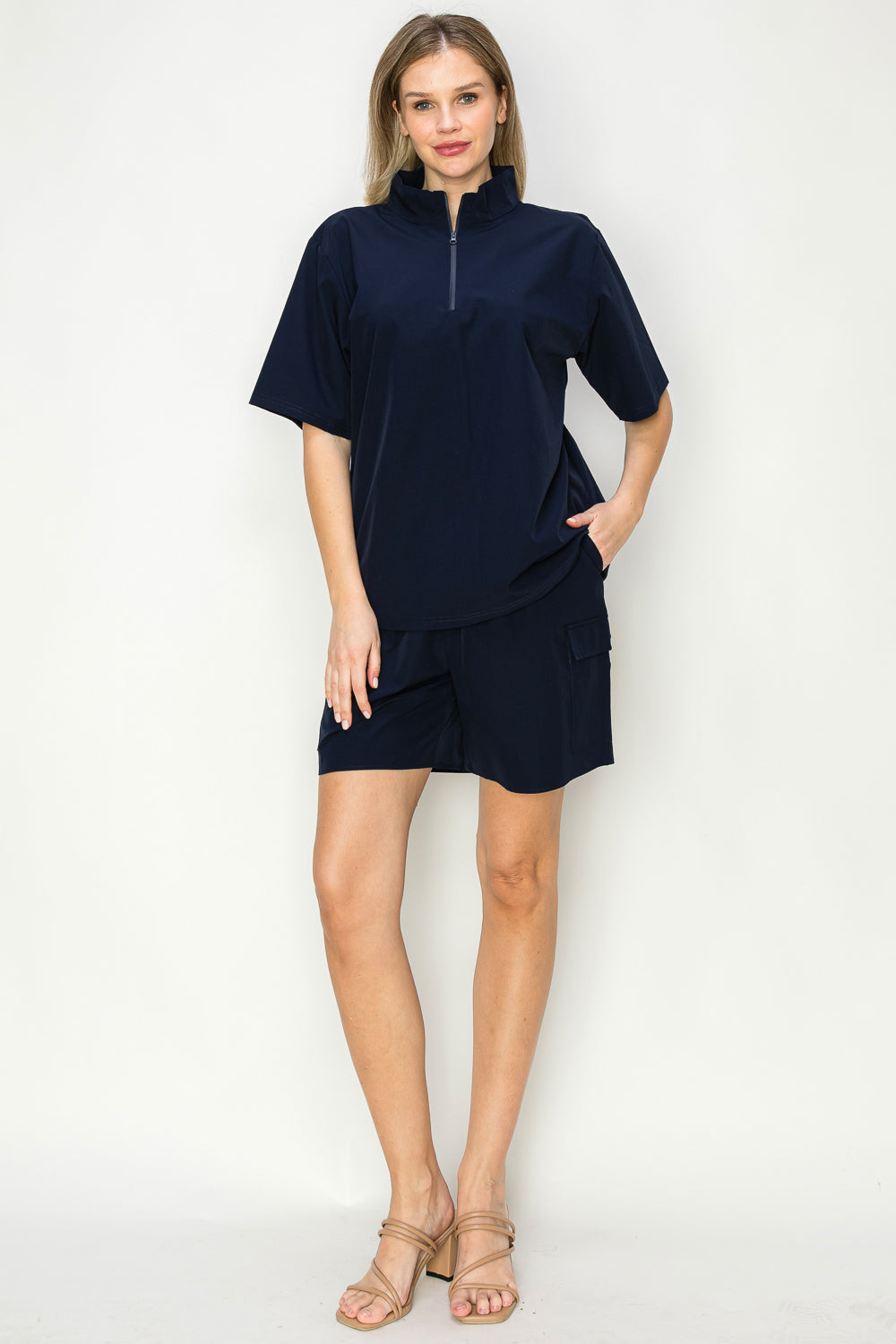Jari Stretch Parachute Nylon Top