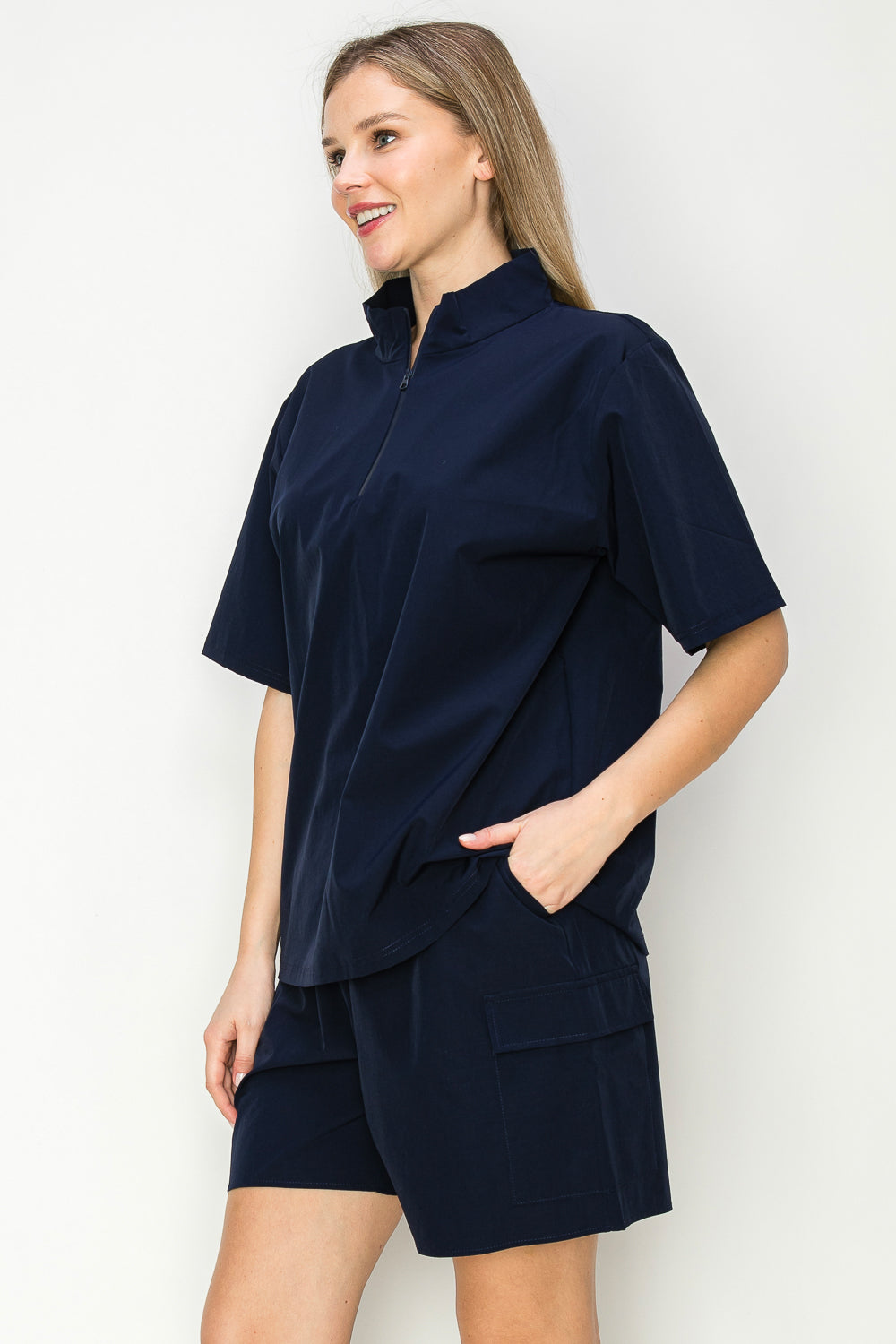 Jari Stretch Parachute Nylon Top