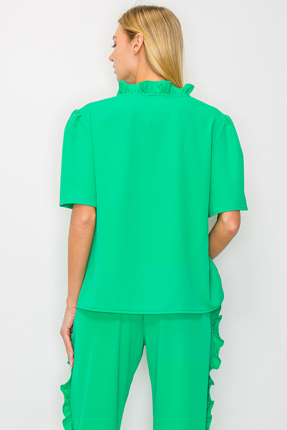 Jess Woven Ruffle Top