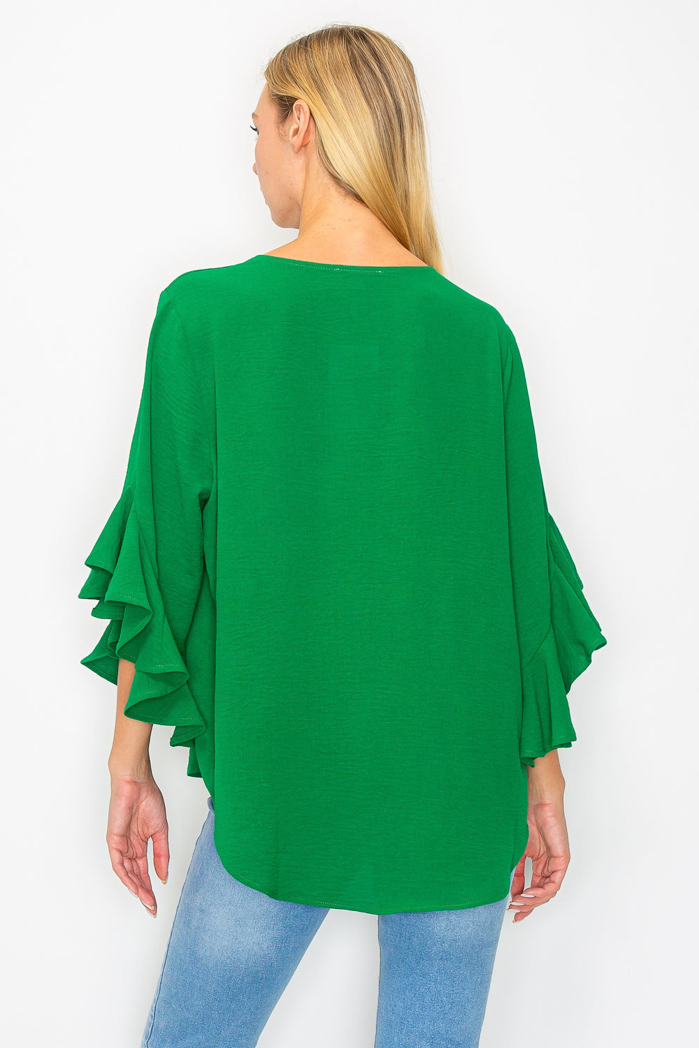 Jamie Top with Ruffle Sleeves