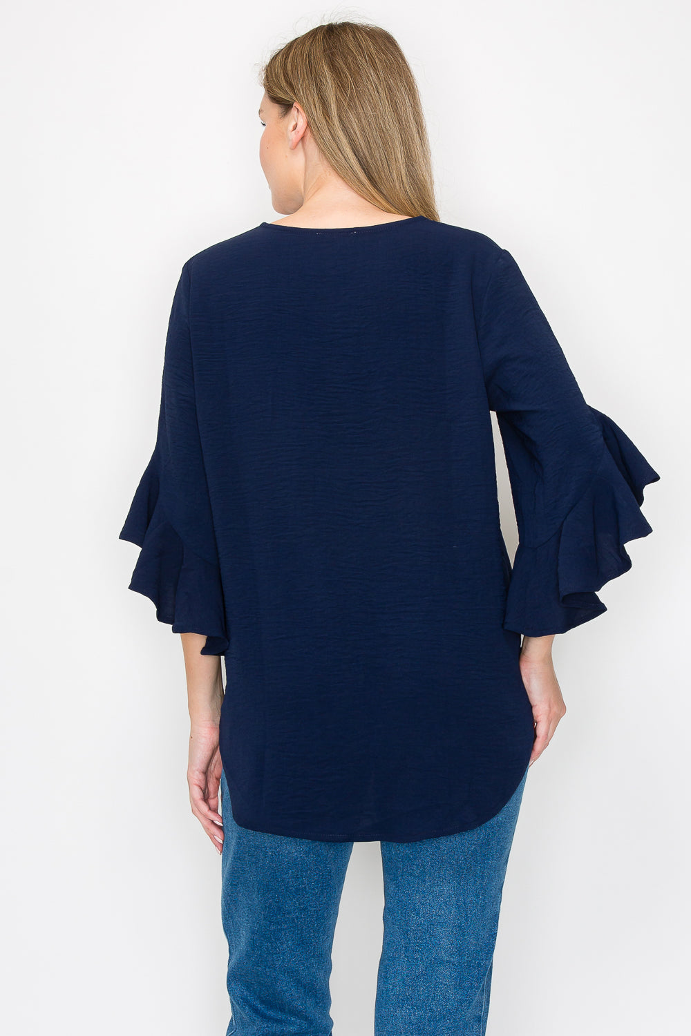 Jamie Top with Ruffle Sleeves