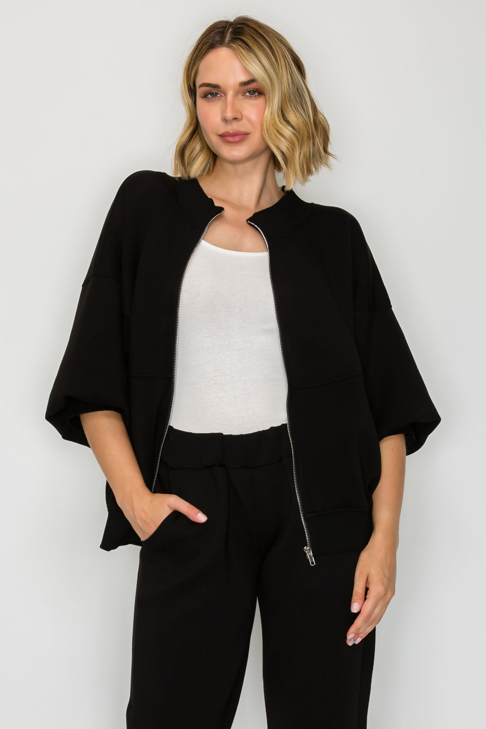 Finella Stretch French Scuba Jacket