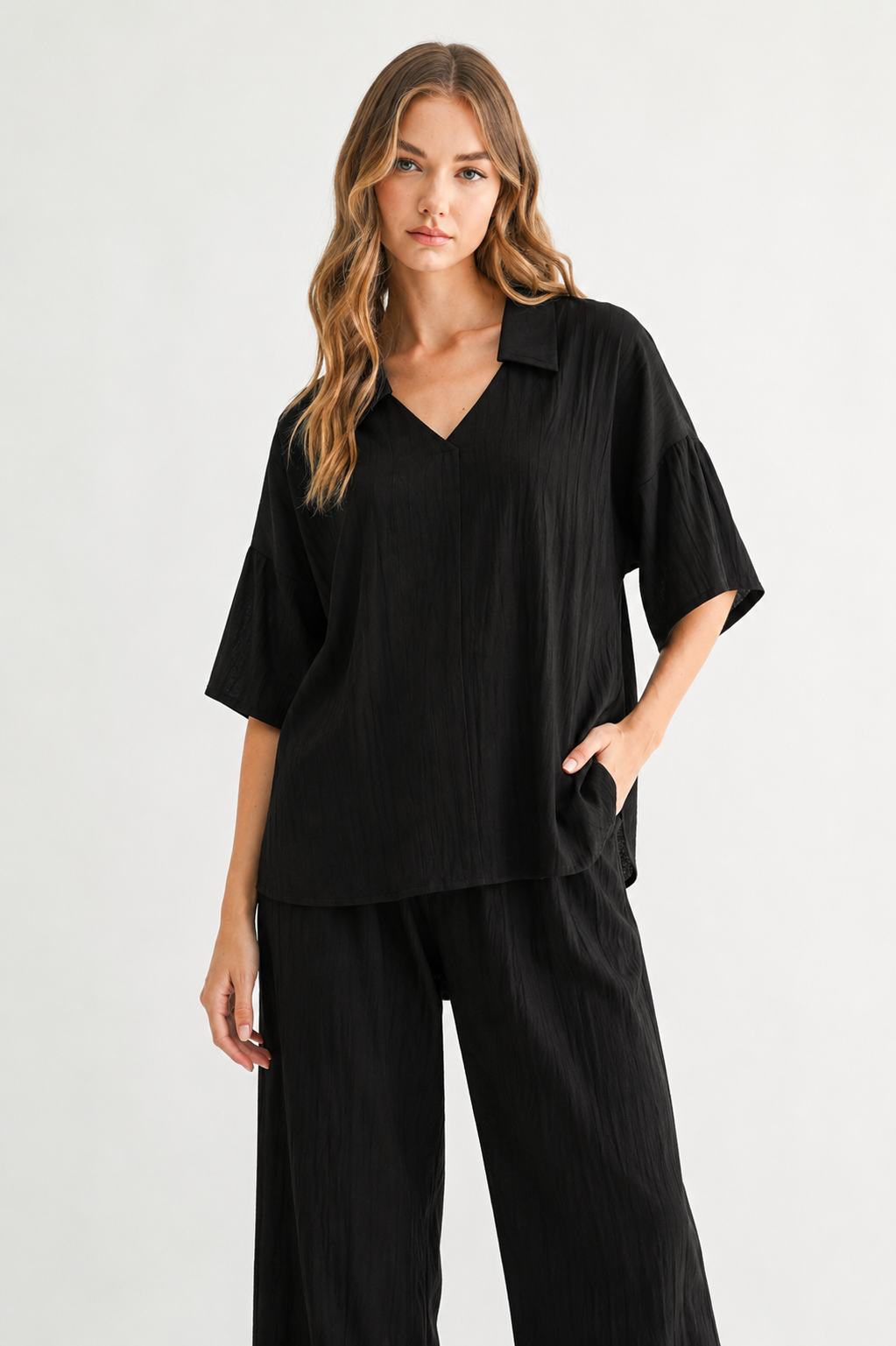 Jennifer Woven Textured top