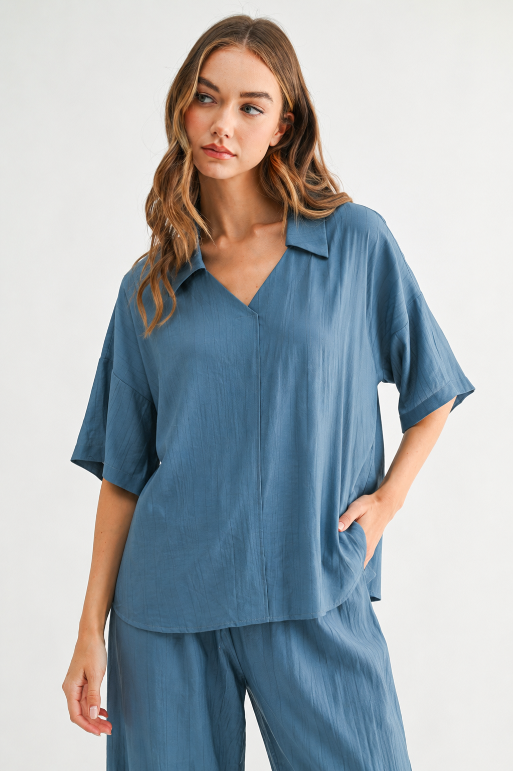 Jennifer Woven Textured top
