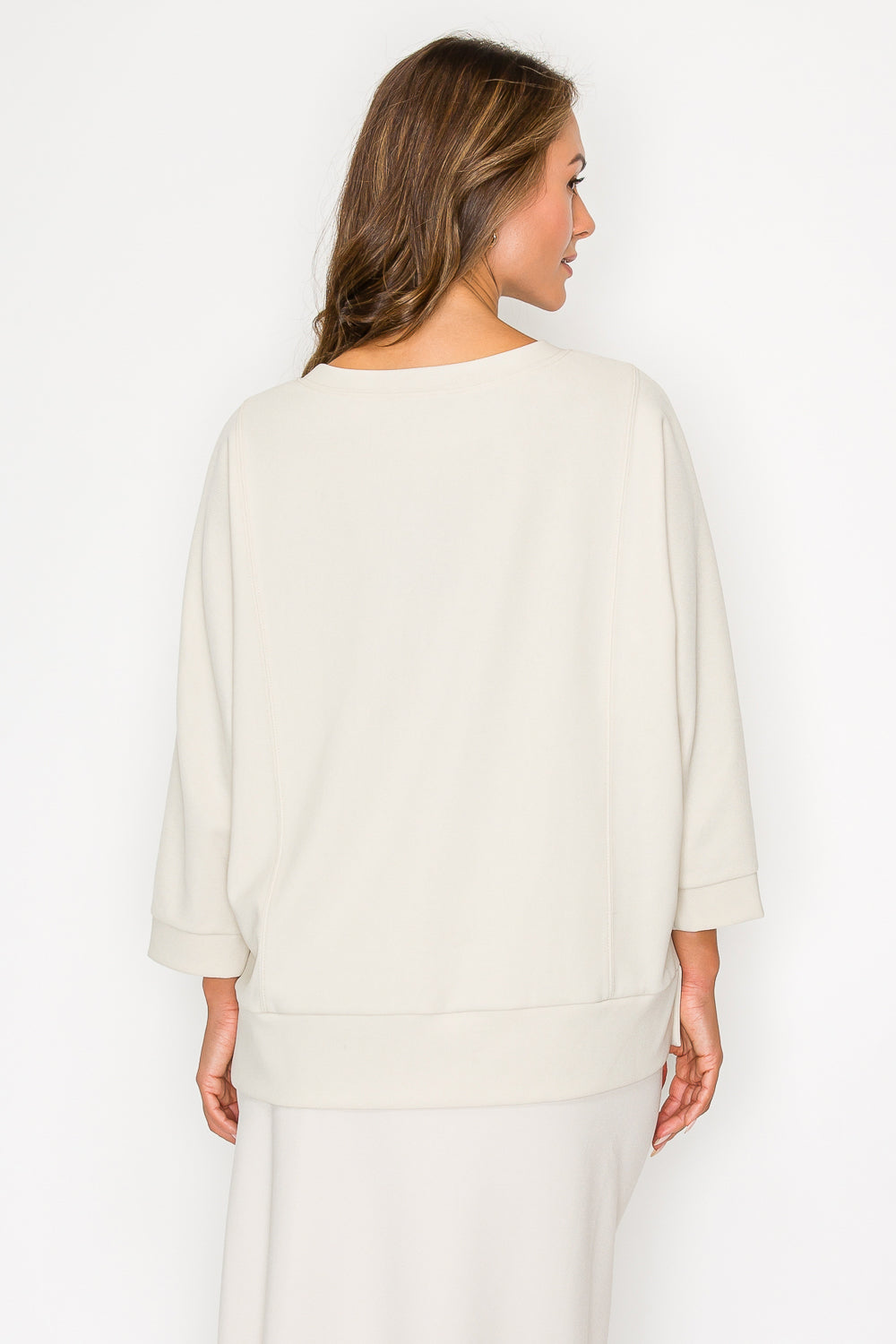 Karol Stretch Crepe Knit Top