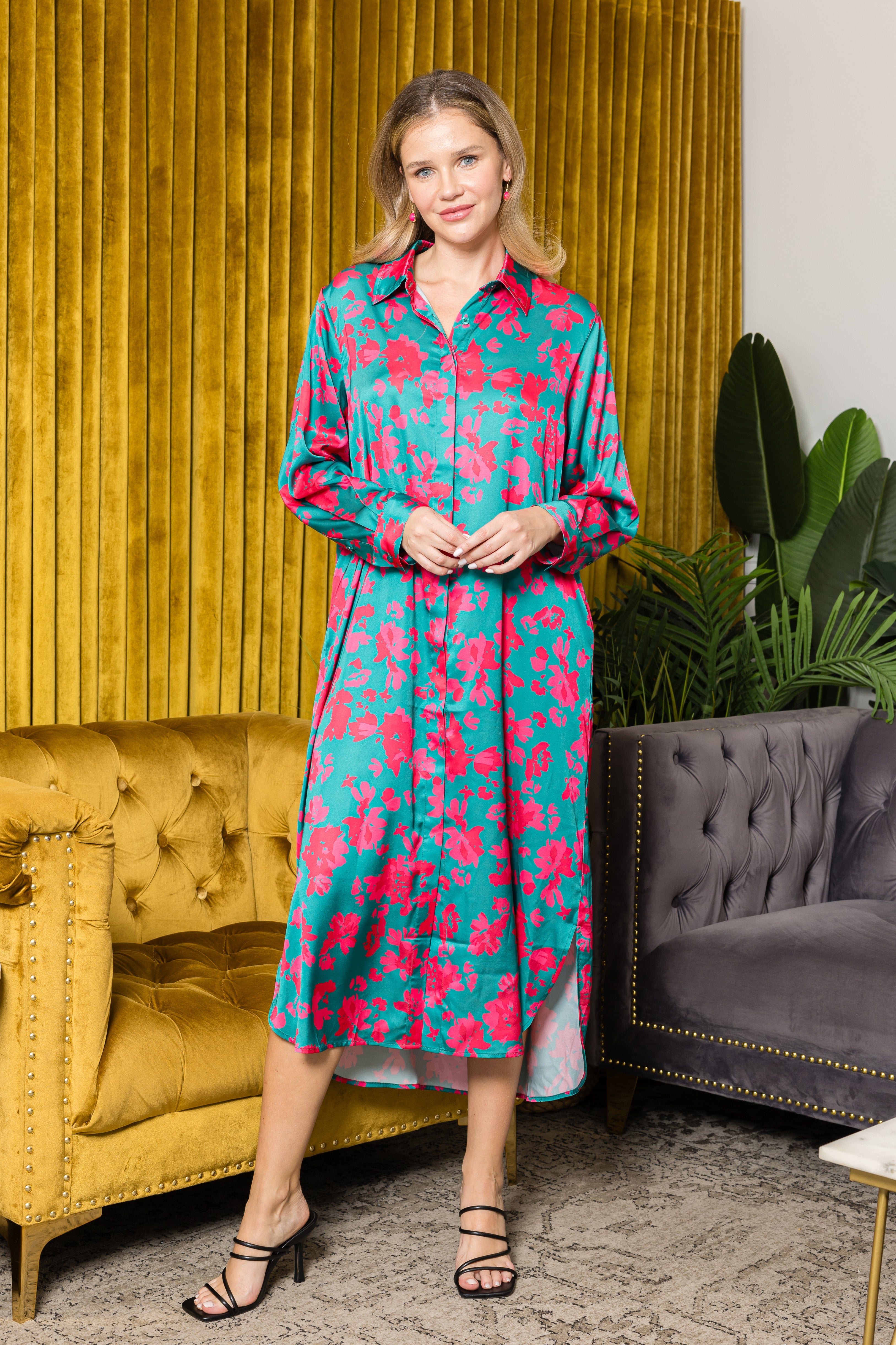 Jace Woven Floral Print Dress