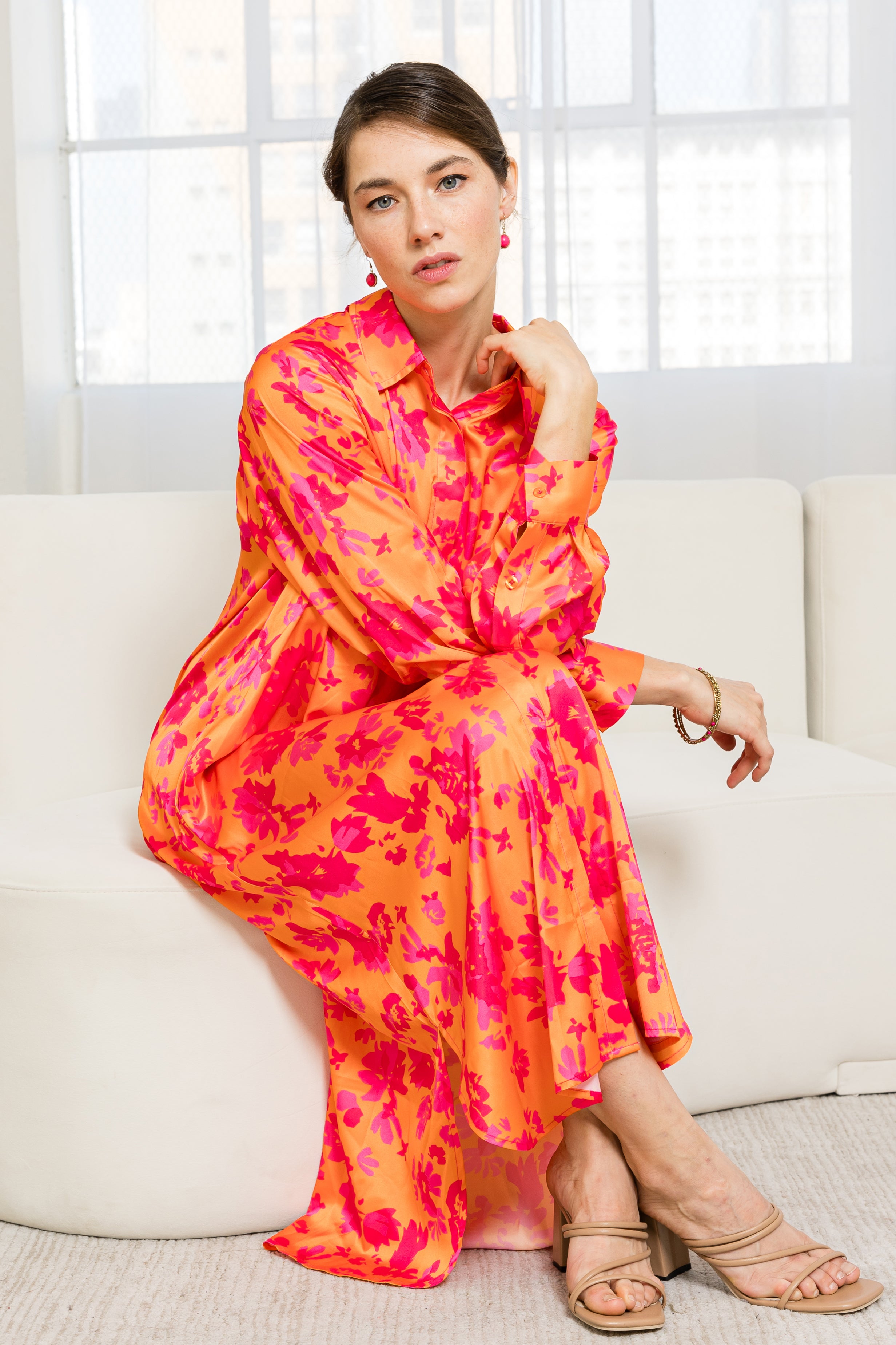 Jace Woven Floral Print Dress