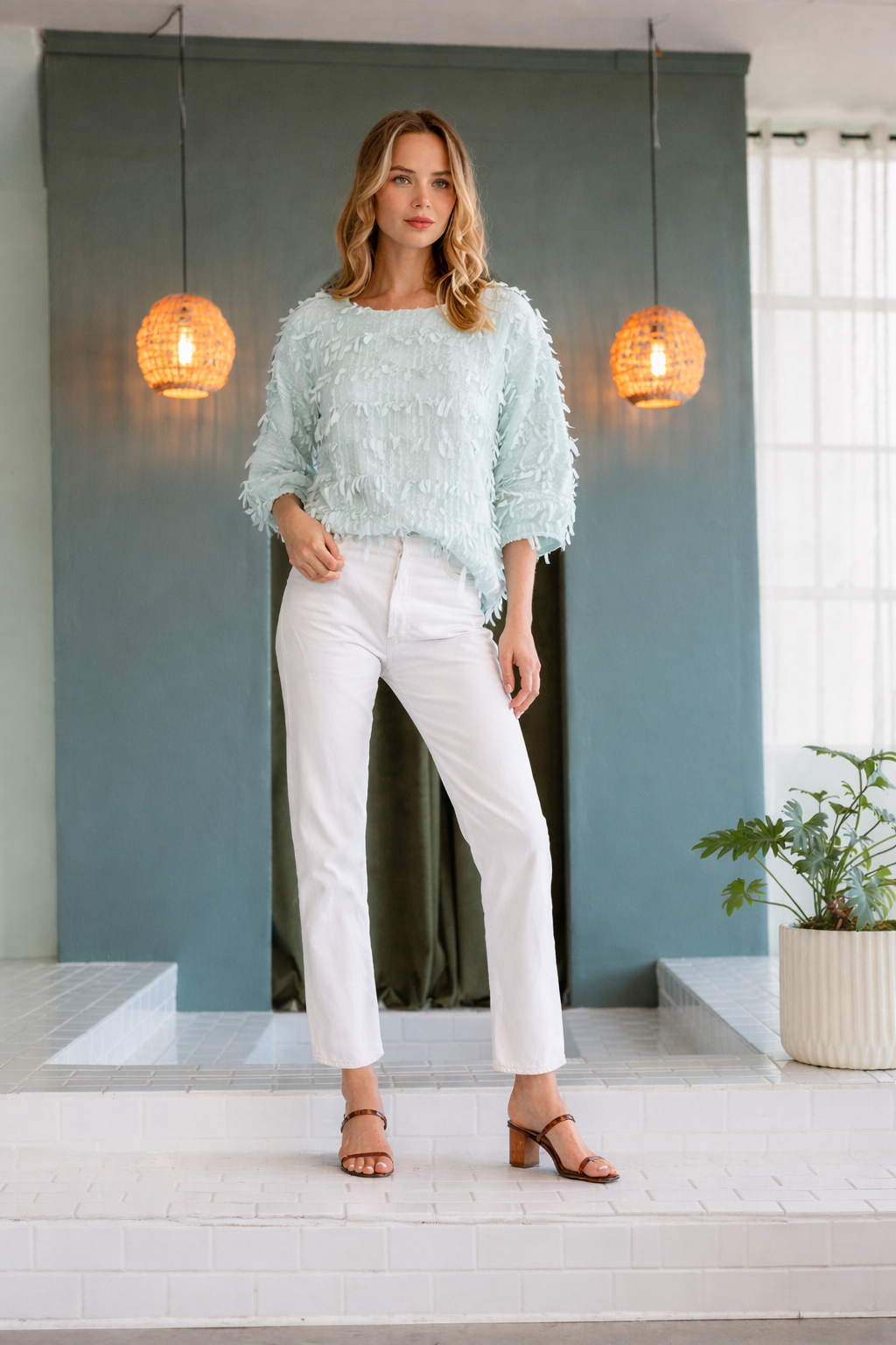 Jaisy Feathered Top