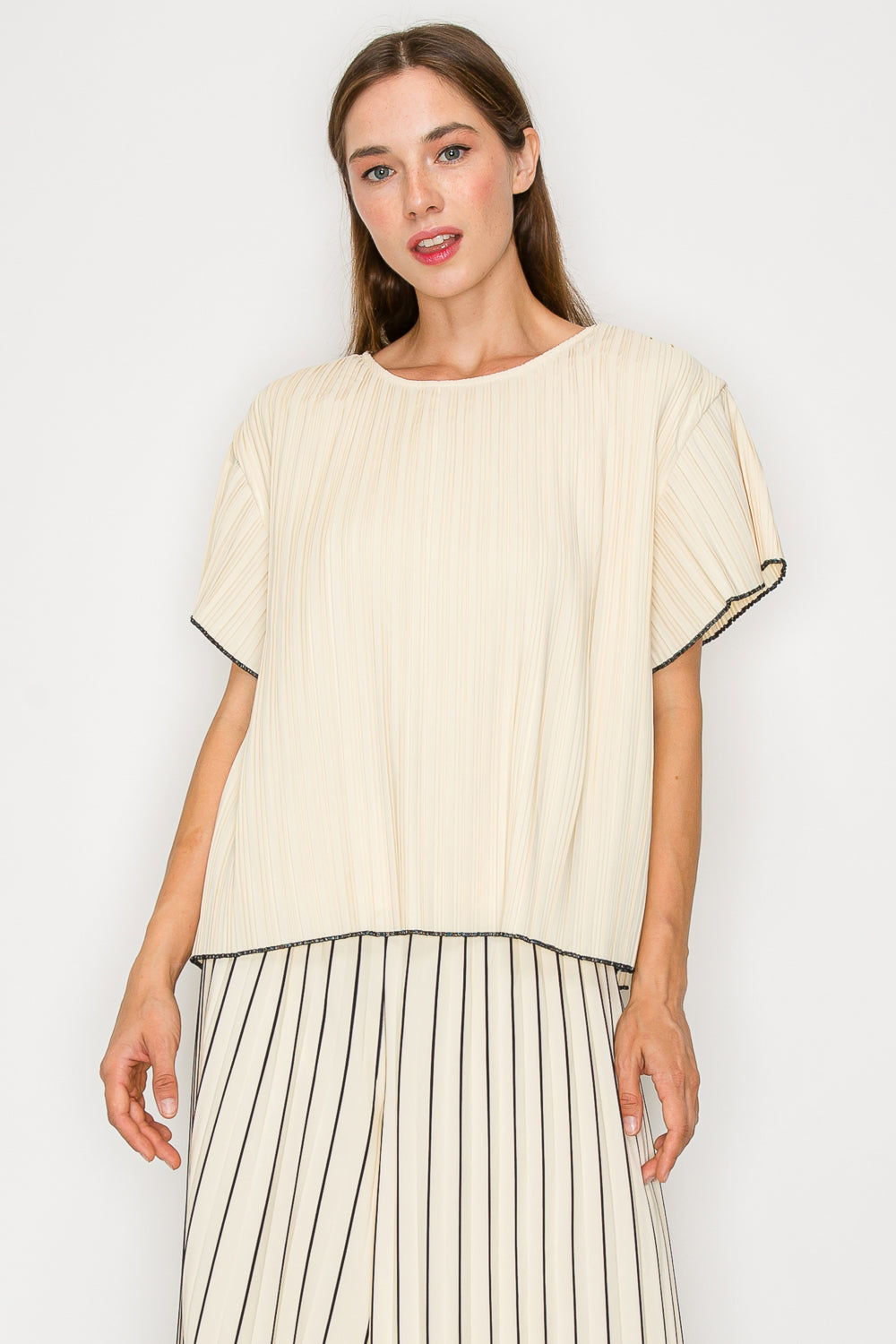 Jessica Pleated Top