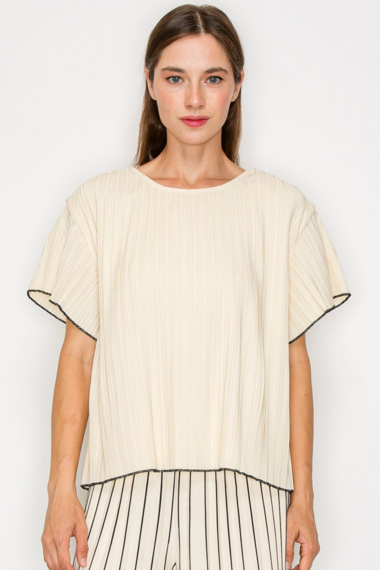Jessica Pleated Top