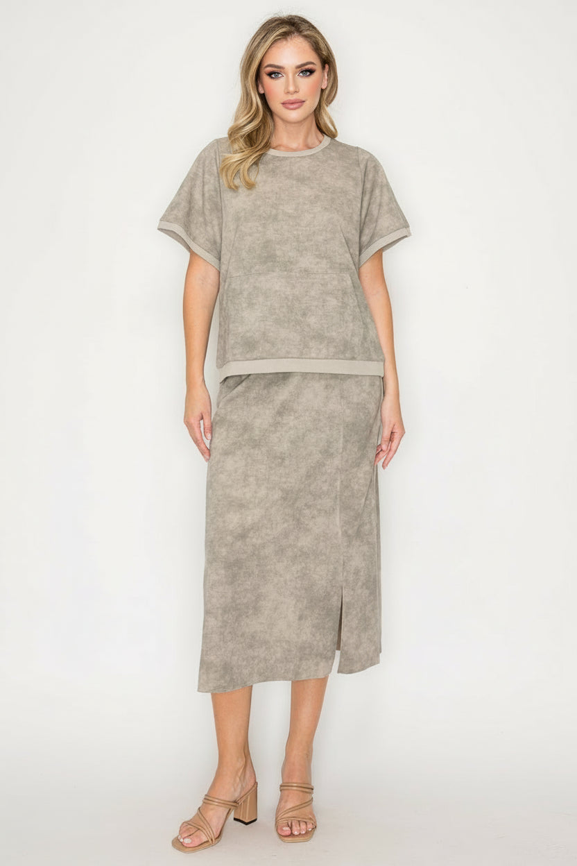 Konnie Knit Printed Skirt