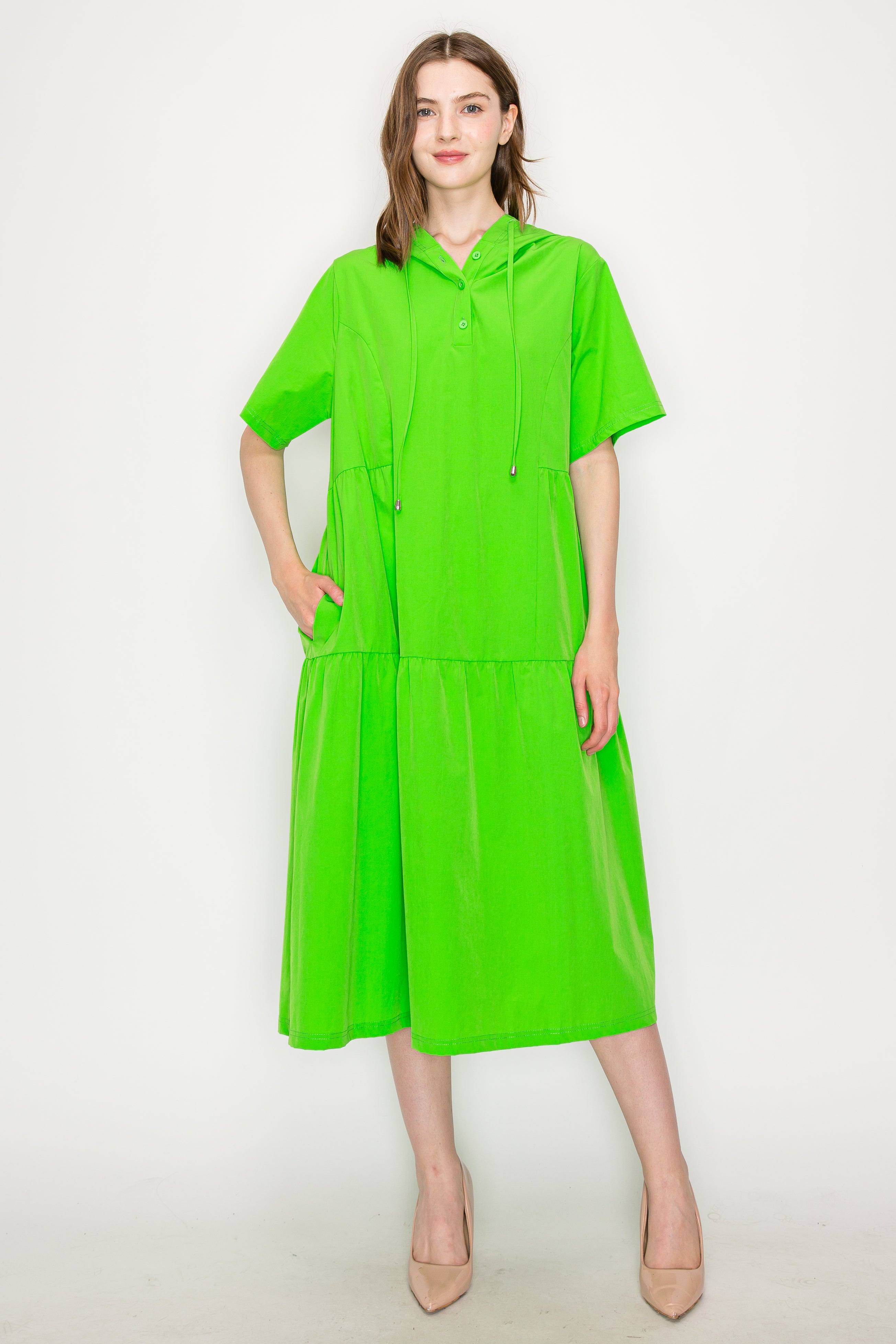Jia Dress with Hoodie
