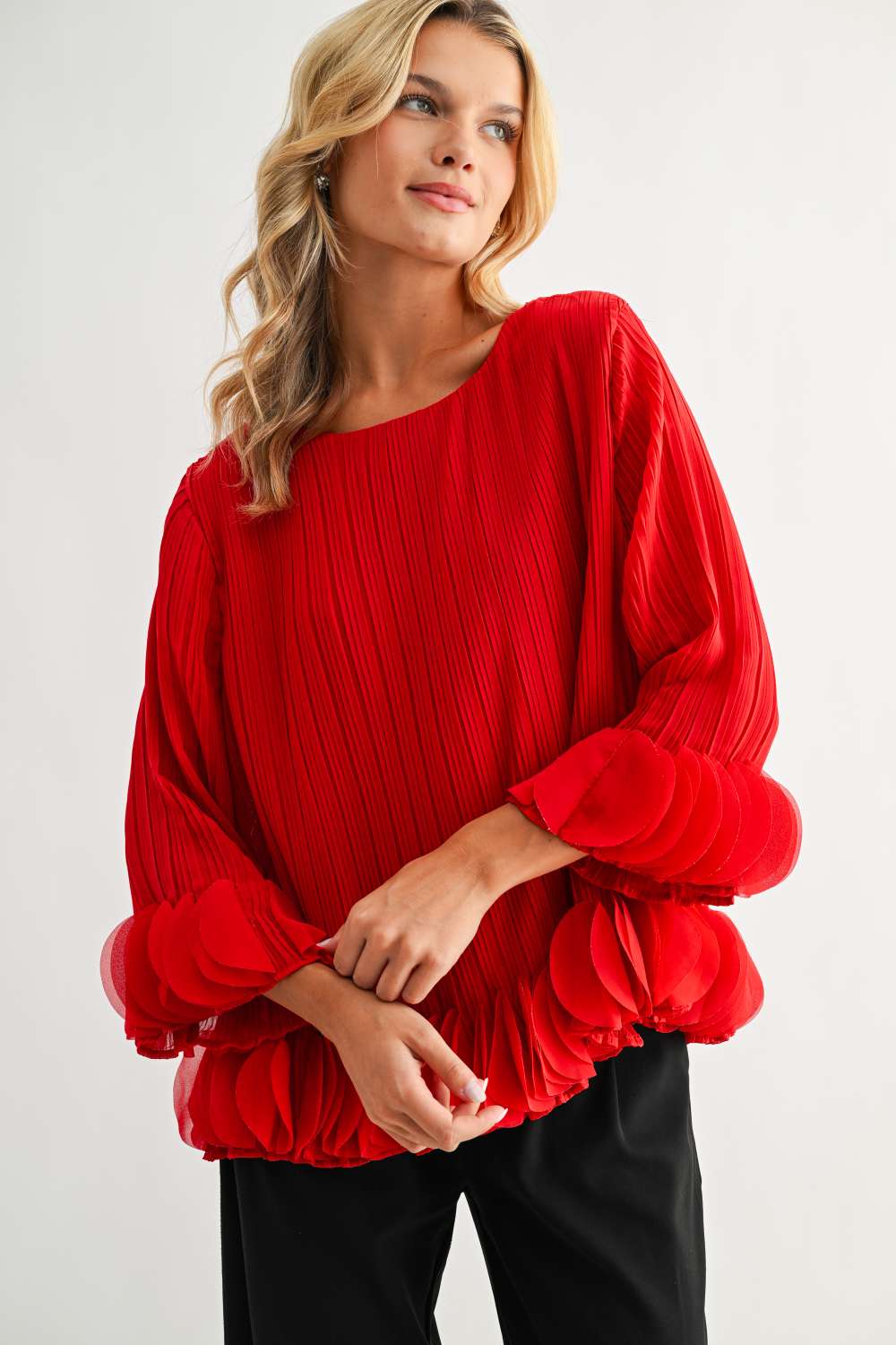 The Joanna Pleated Top