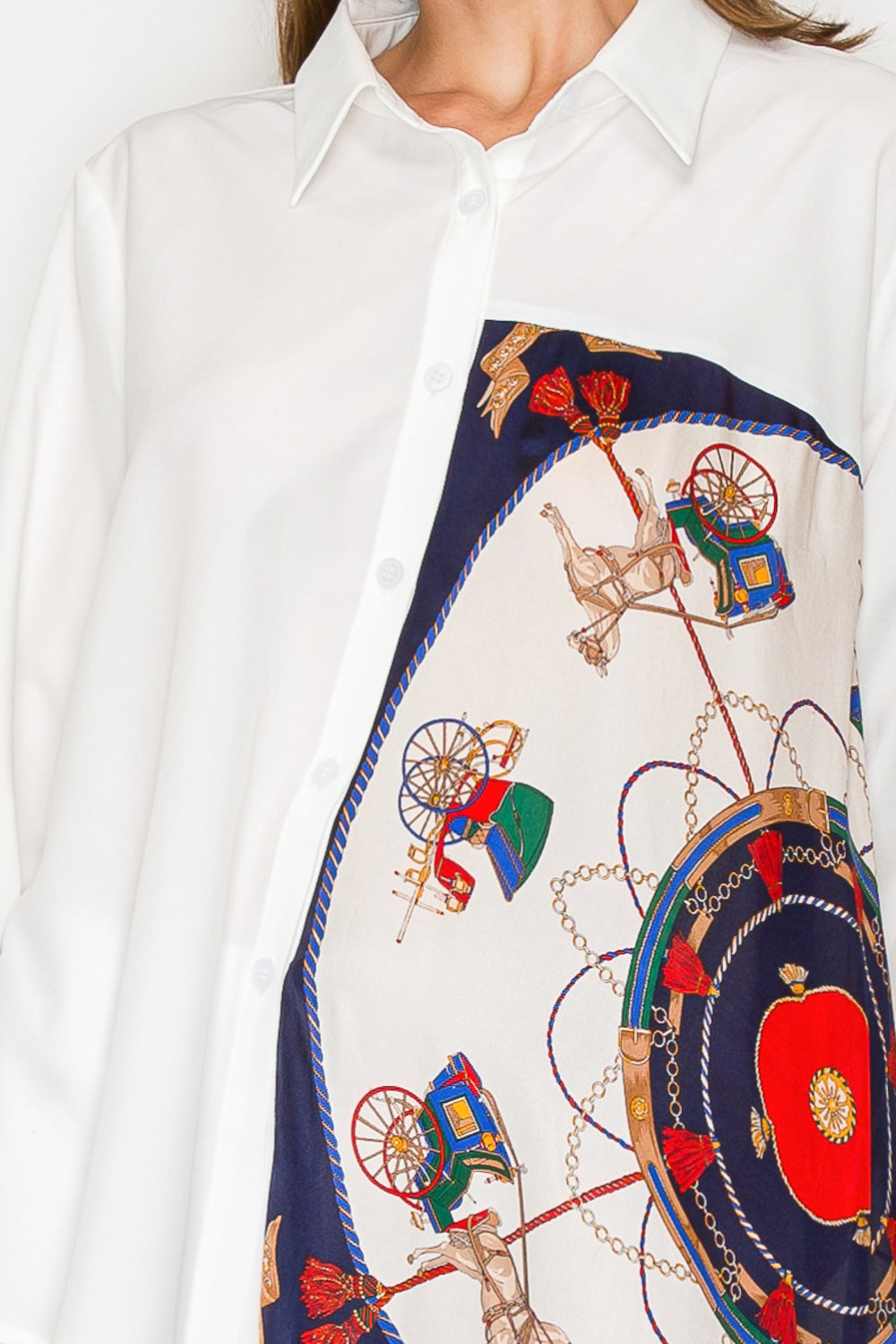 Jess Asymmetric Print Top