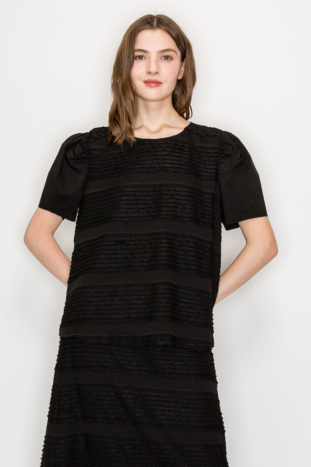 Jale Textured Knit Top