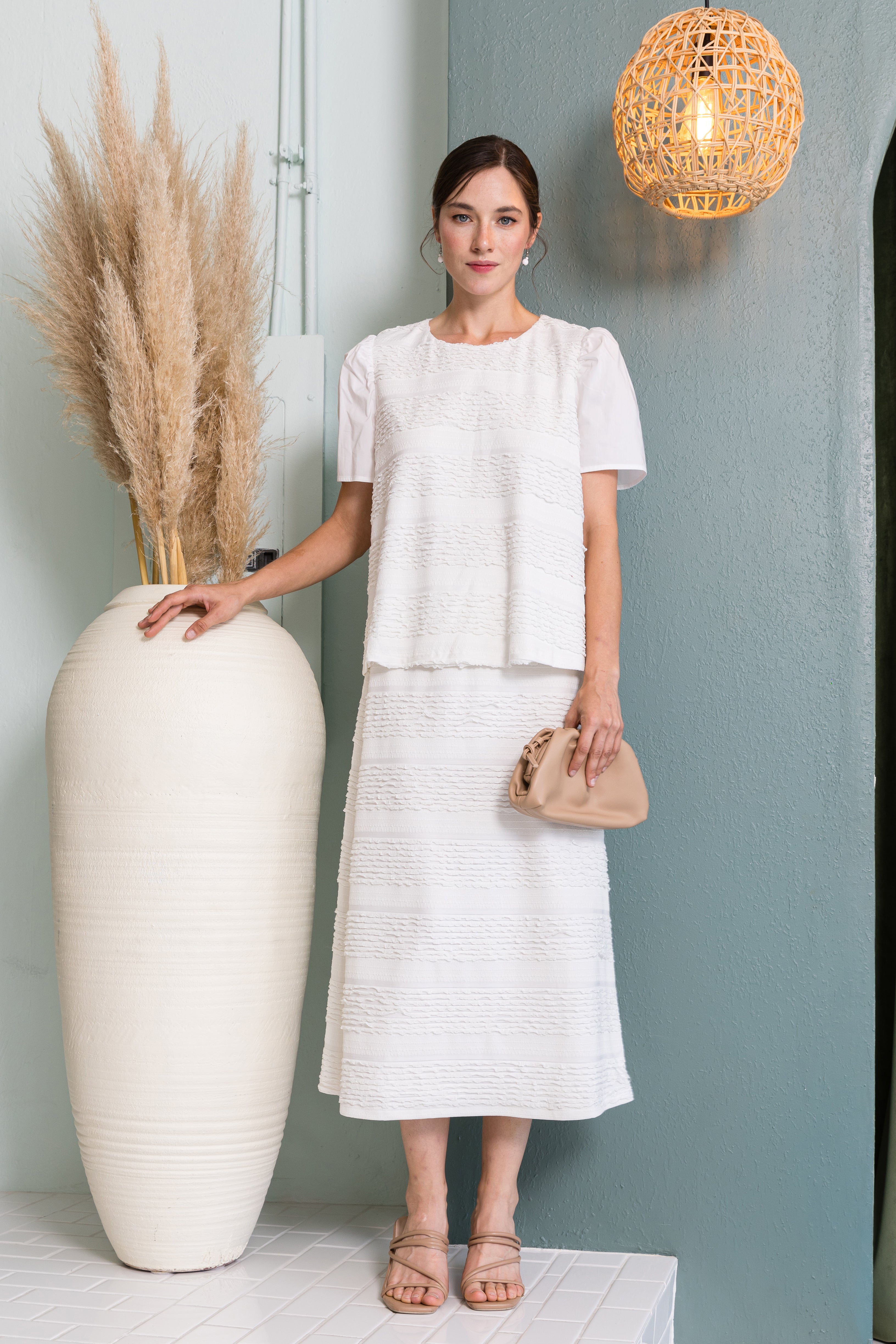 Jalila Textured Knit Skirt