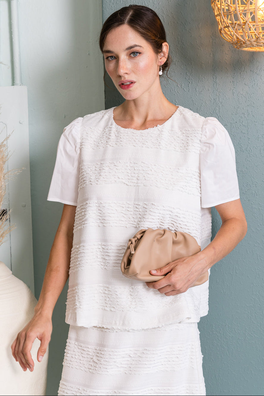 Jale Textured Knit Top