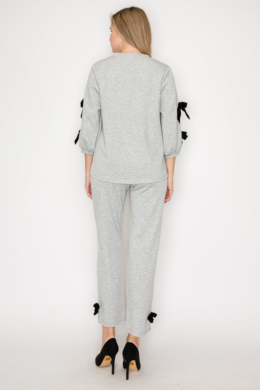 Fatimah Knit Top with Ribbons