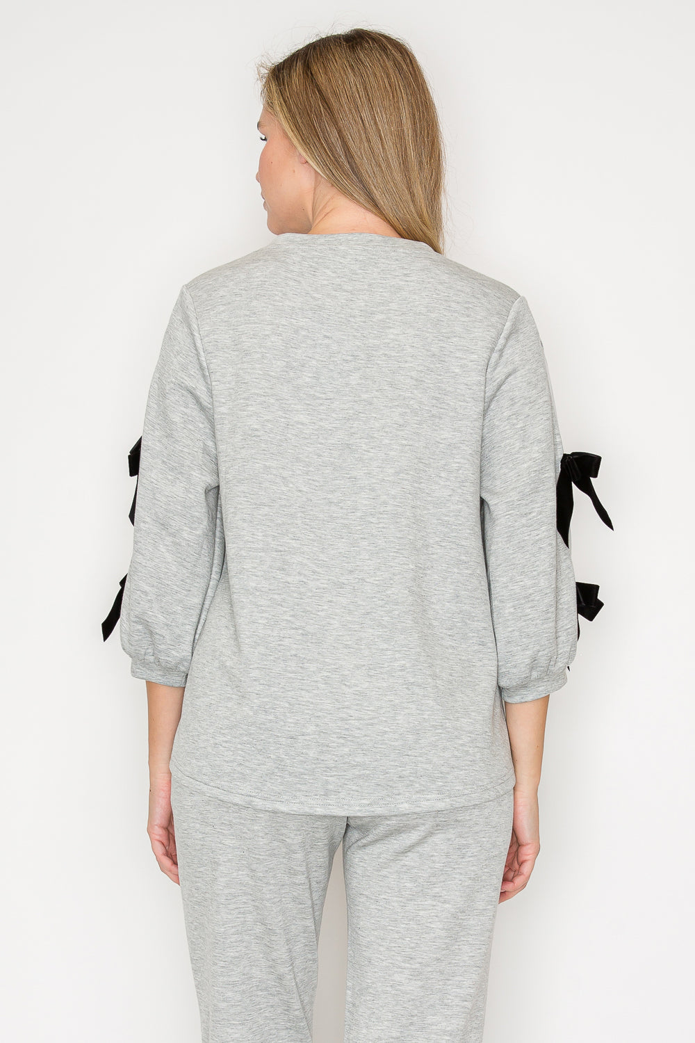 Fatimah Knit Top with Ribbons
