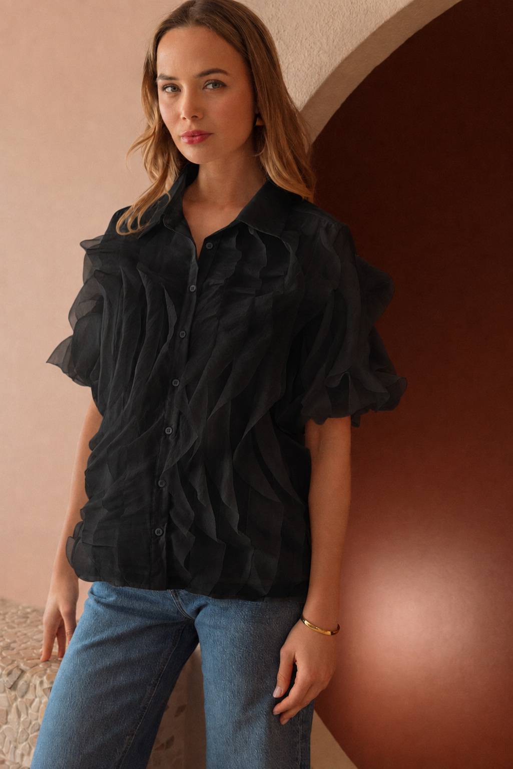 Jhen Ruffled Top