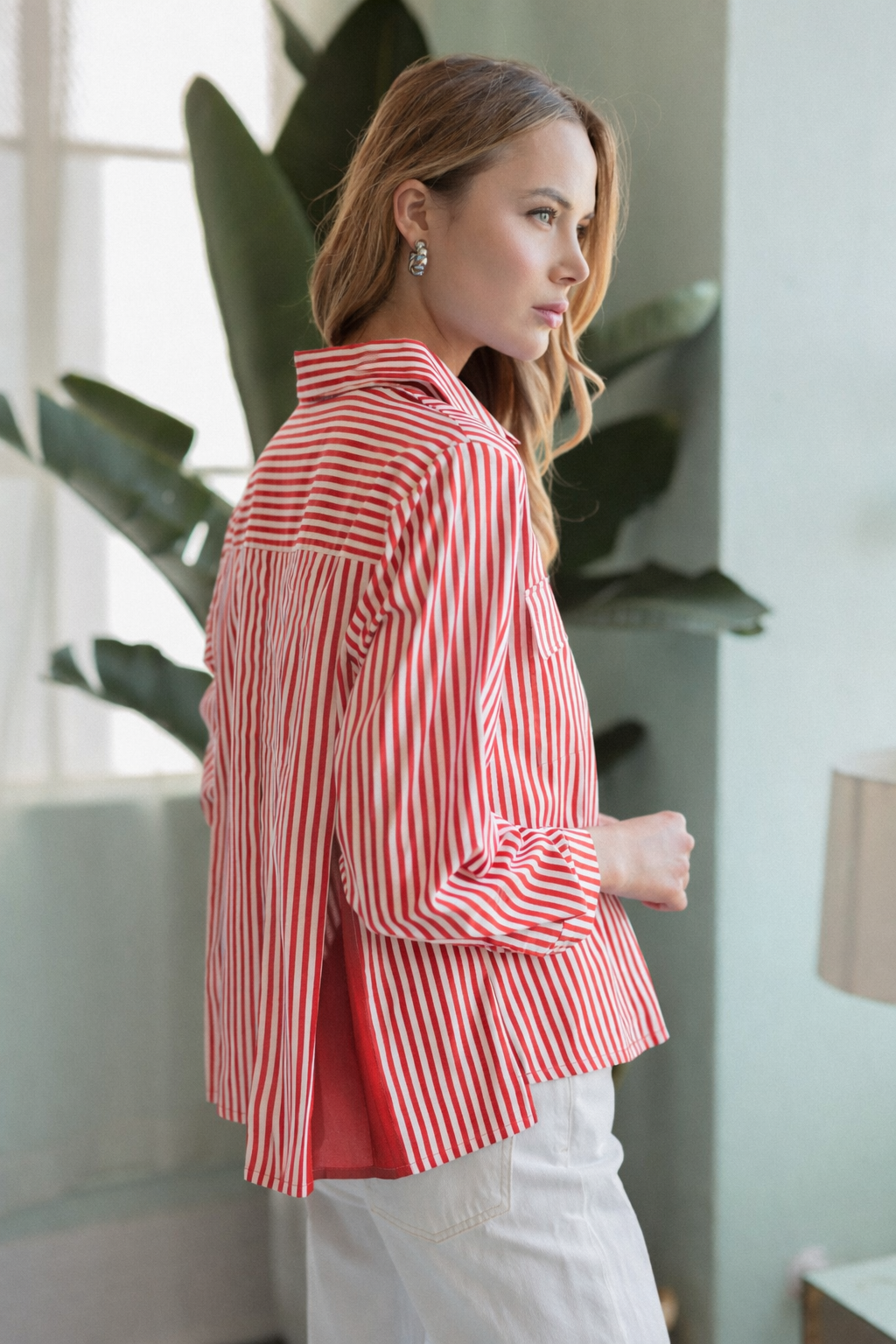 Jenn Shirt with Pleating Details