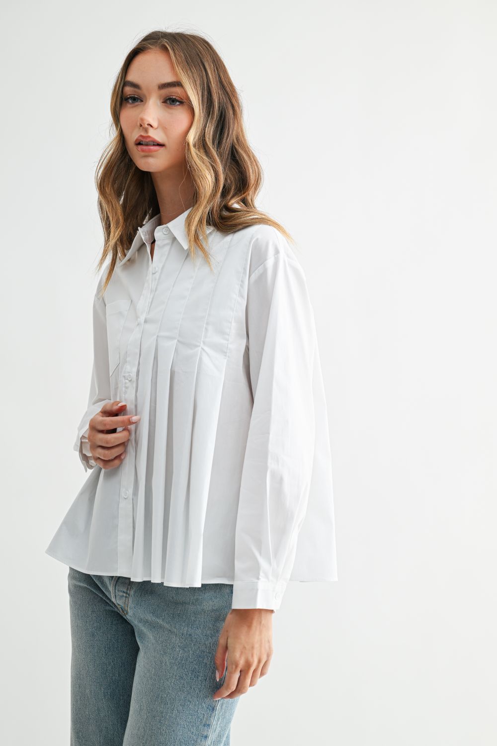 Josh Top with Pleating