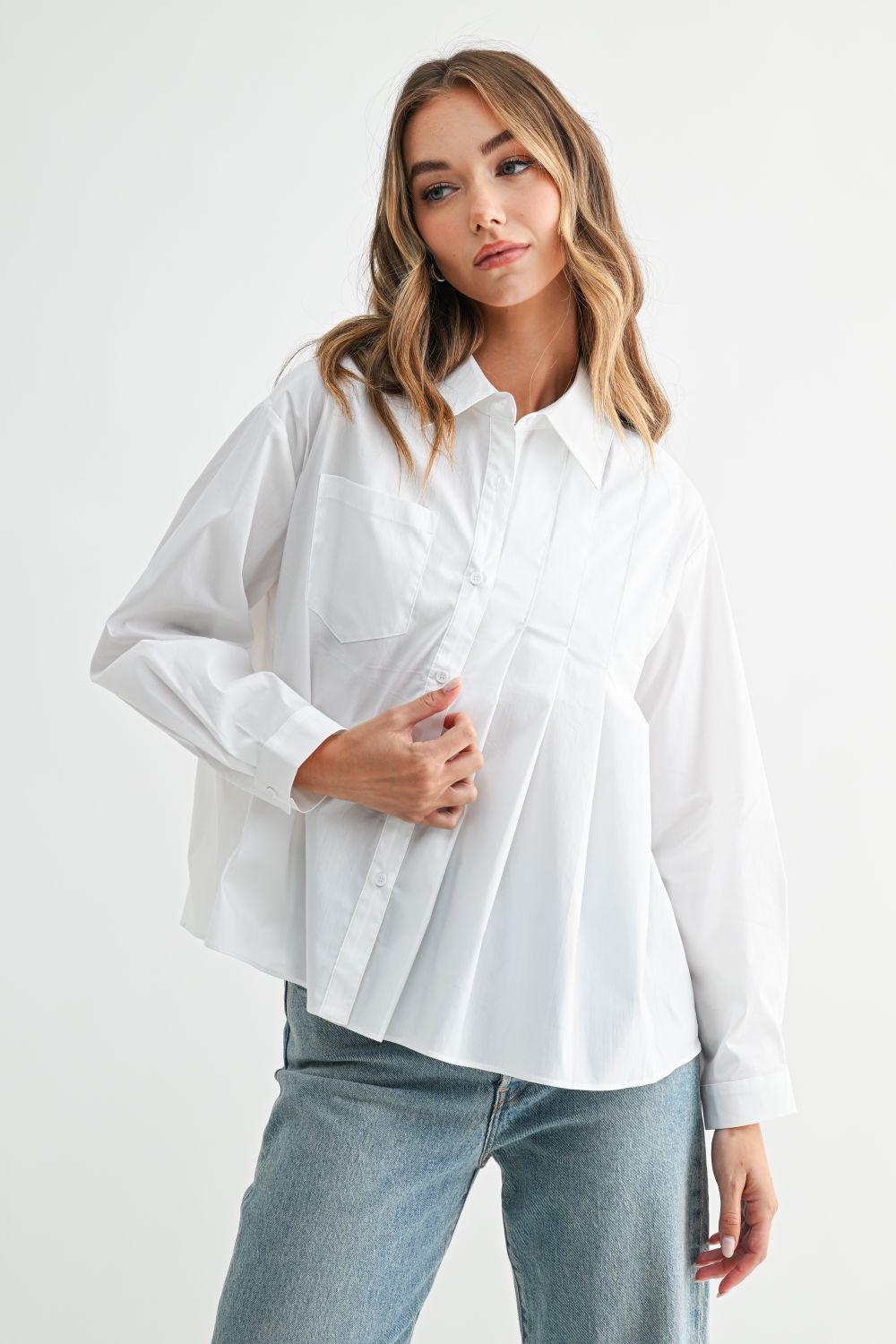 Josh Top with Pleating