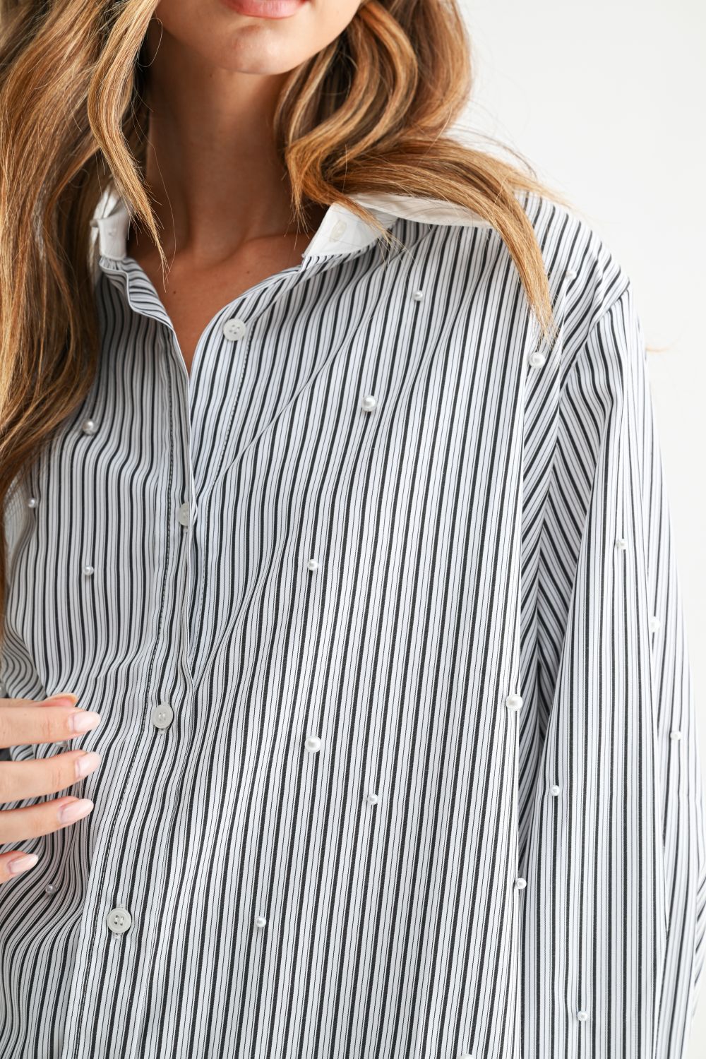 Jullian Top with Pearls