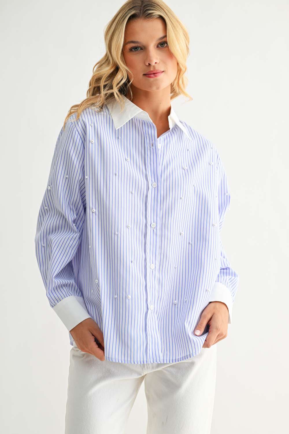 Jullian Top with Pearls