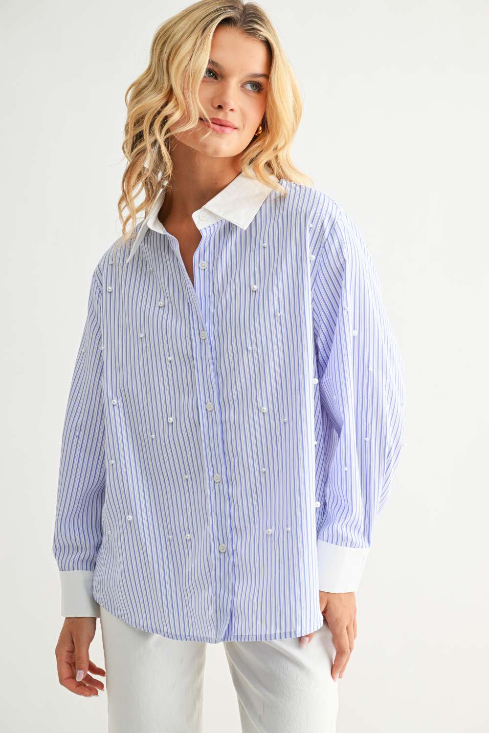 Jullian Top with Pearls