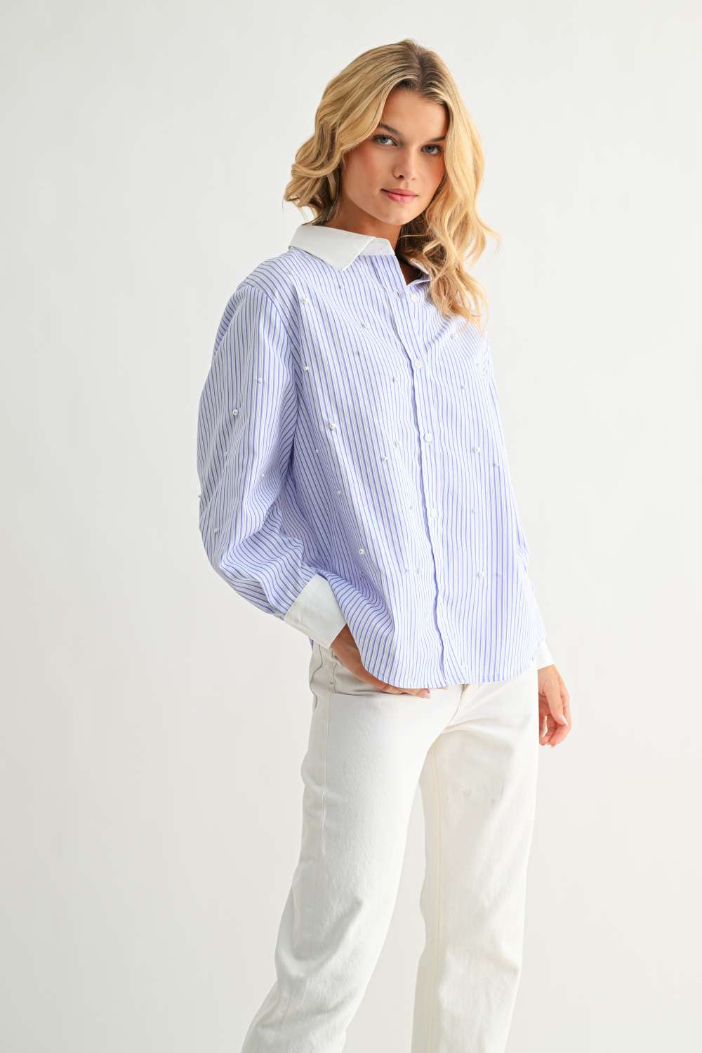 Jullian Top with Pearls