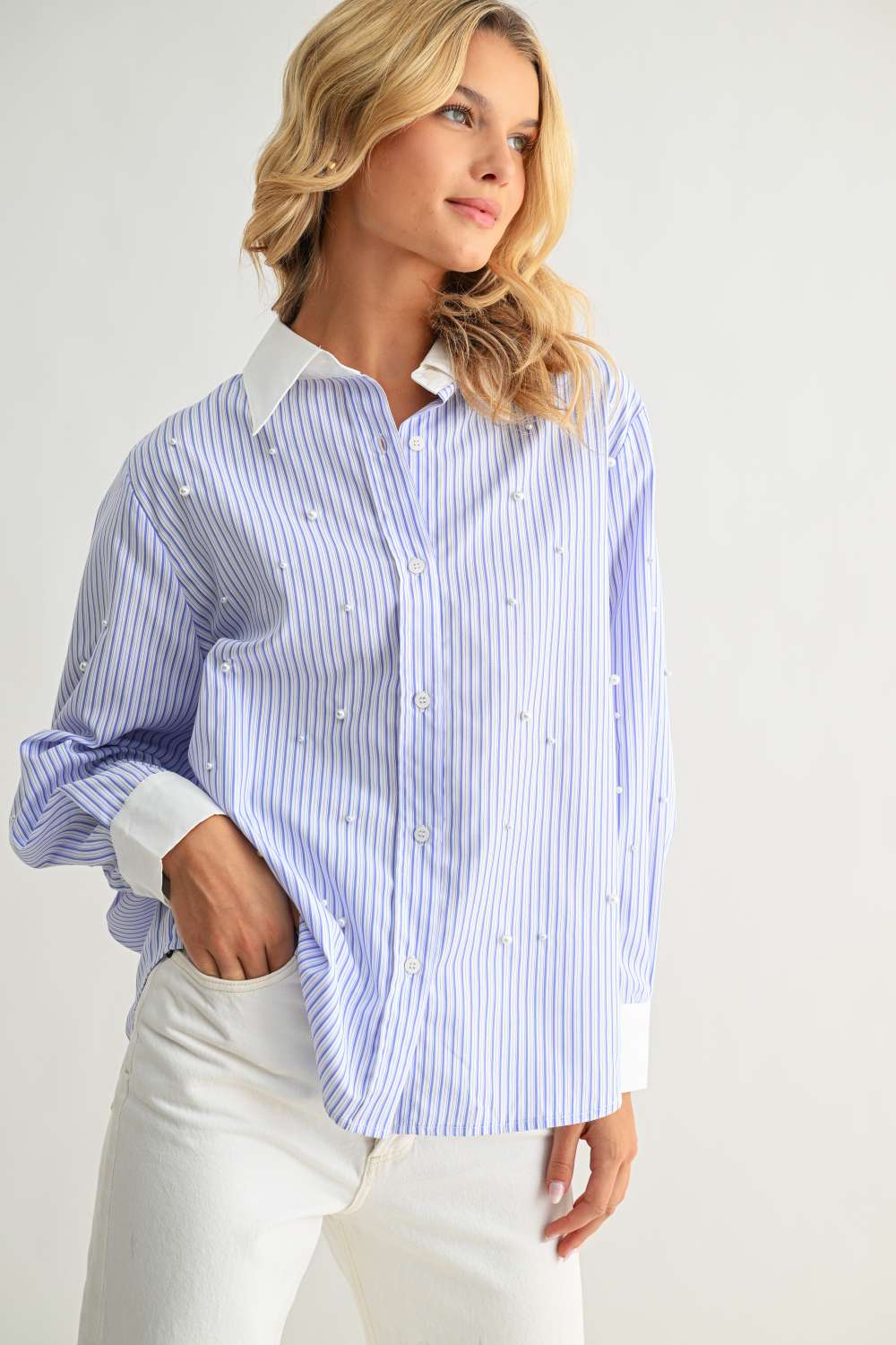 Jullian Top with Pearls