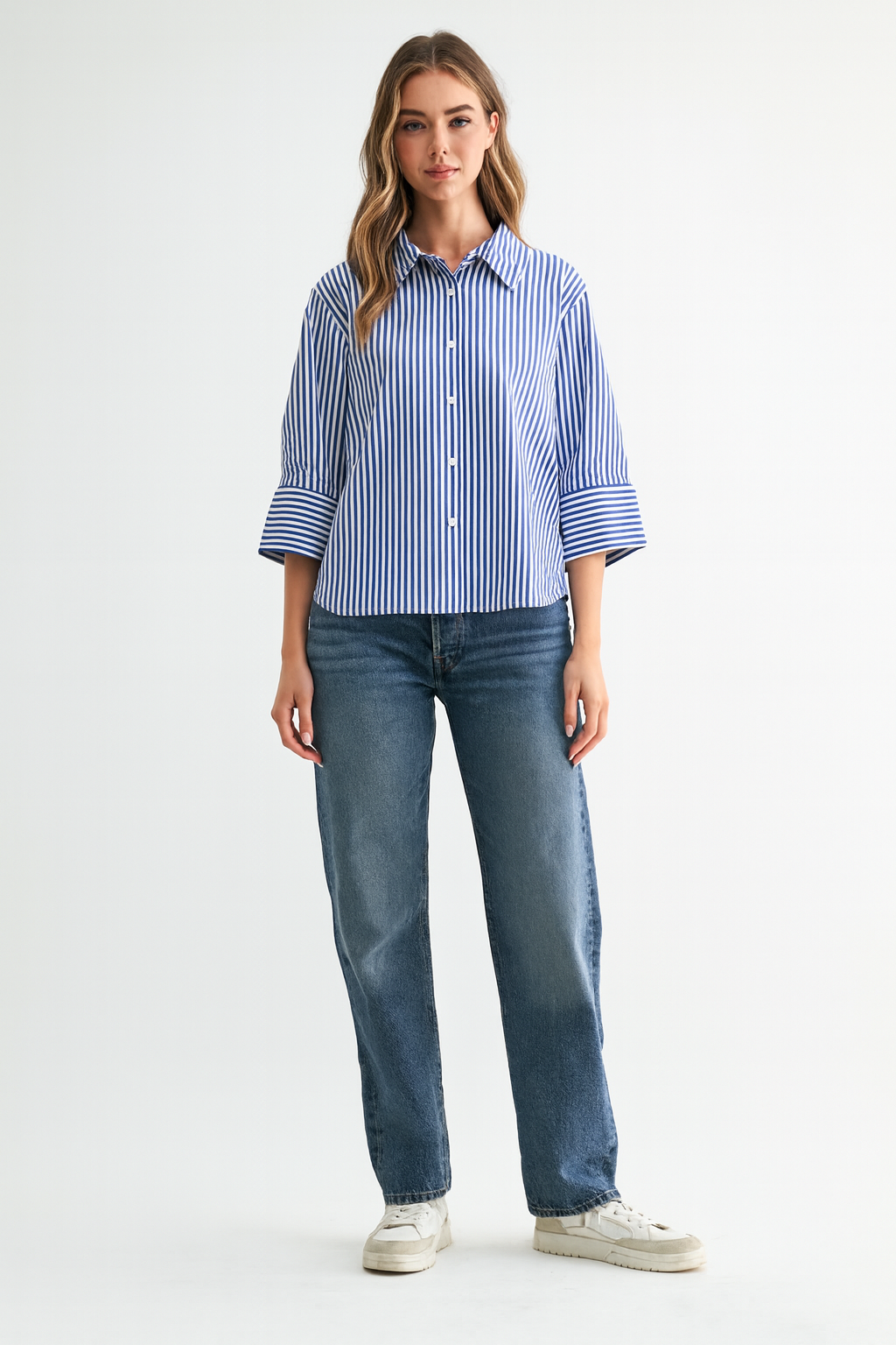 Janice Top with Stripes (No Flowers)
