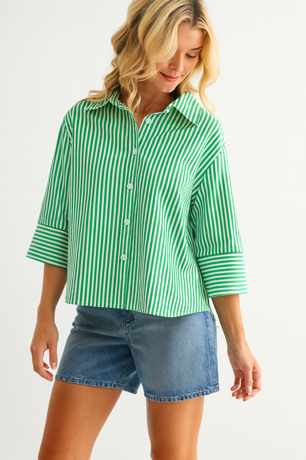 Janice Top with Stripes (No Flowers)