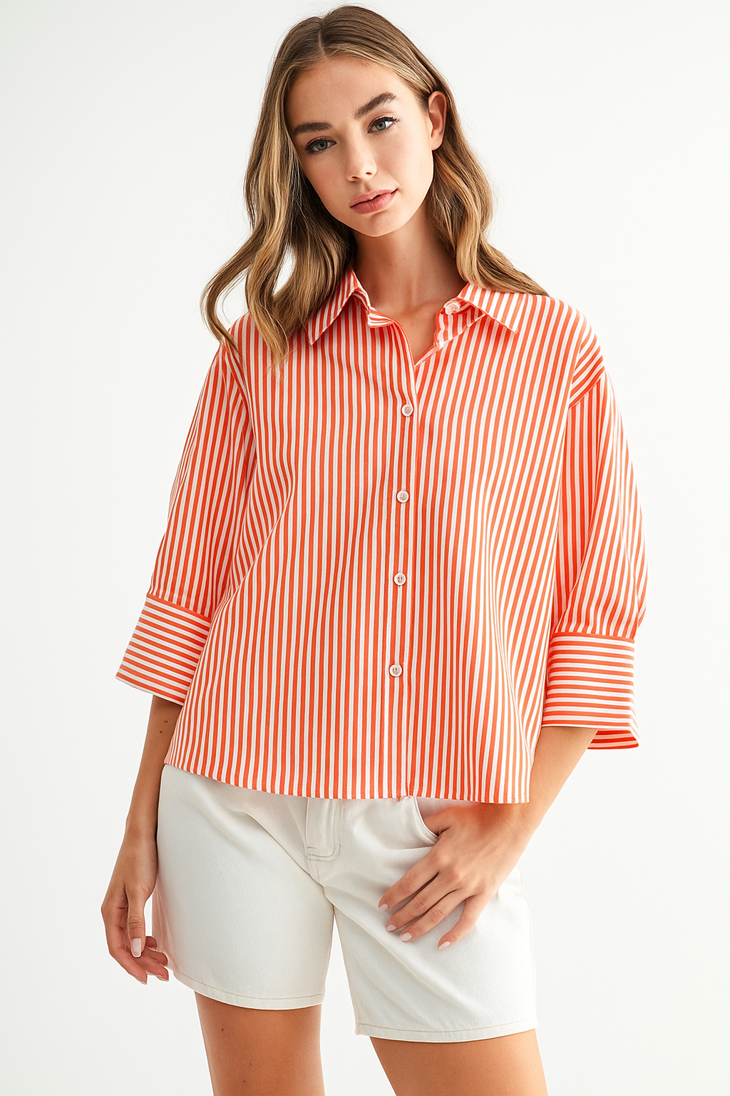 Janice Top with Stripes (No Flowers)
