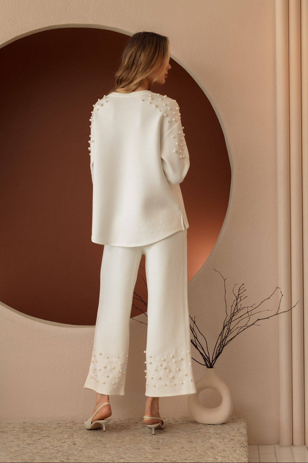 Faith French Scuba Pearl Pant