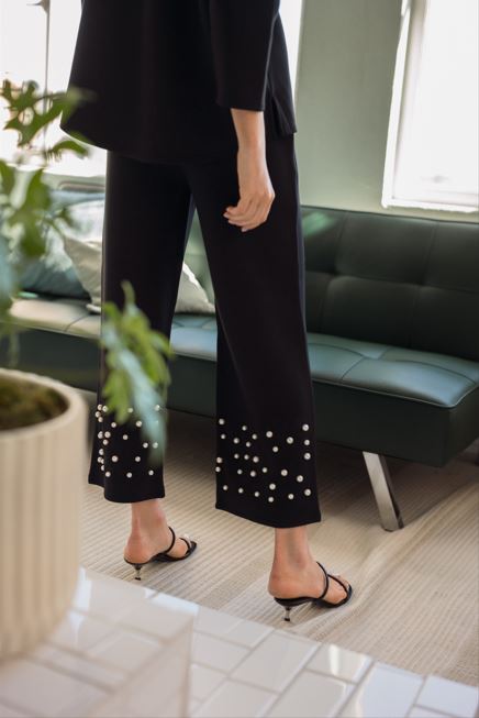 Faith French Scuba Pearl Pant