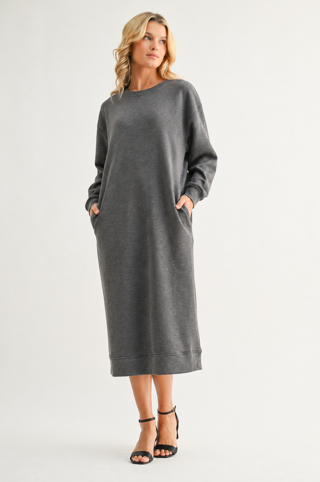Finna Stretch French Scuba Knit Dress