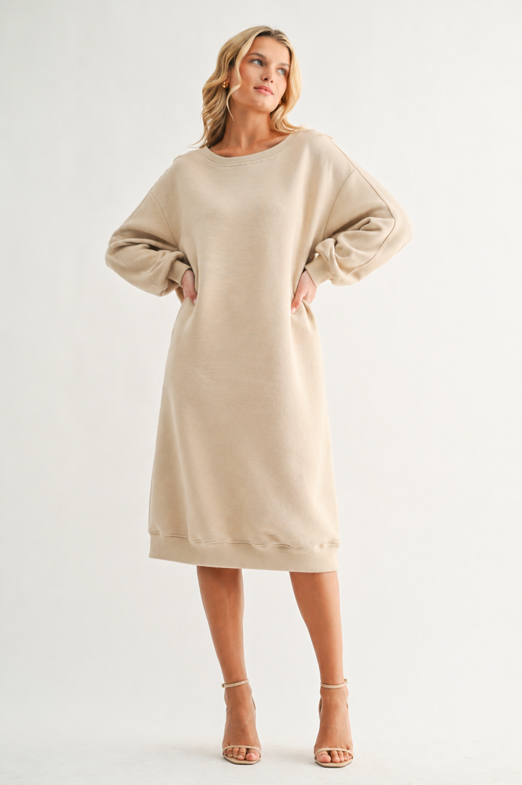 Finna Stretch French Scuba Knit Dress
