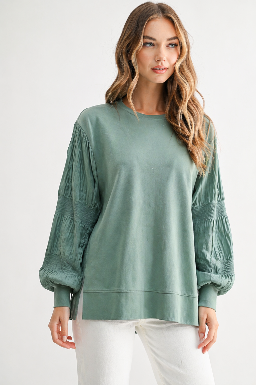 Radana Stretch Pointe Knit Top
