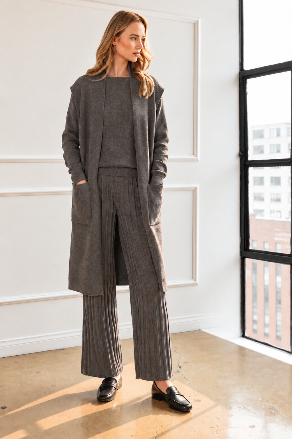 Sarie Stretch Knitted Sweater Vest