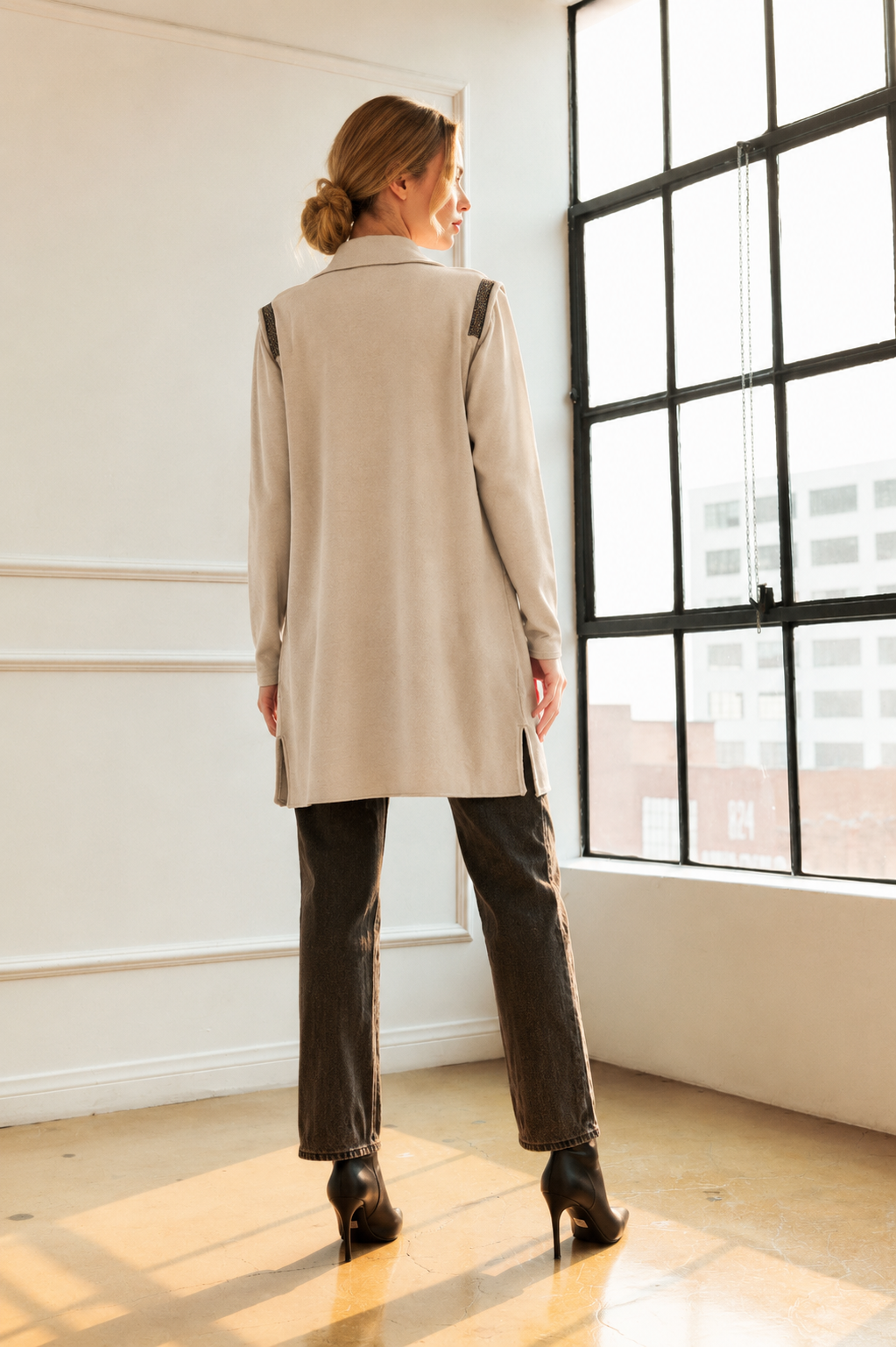 Shirie Stretch Knitted Sweater Vest