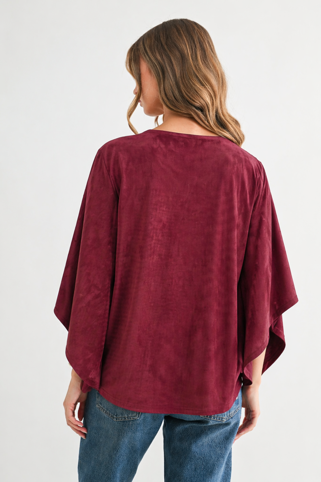 Aeris Stretch Suede Top