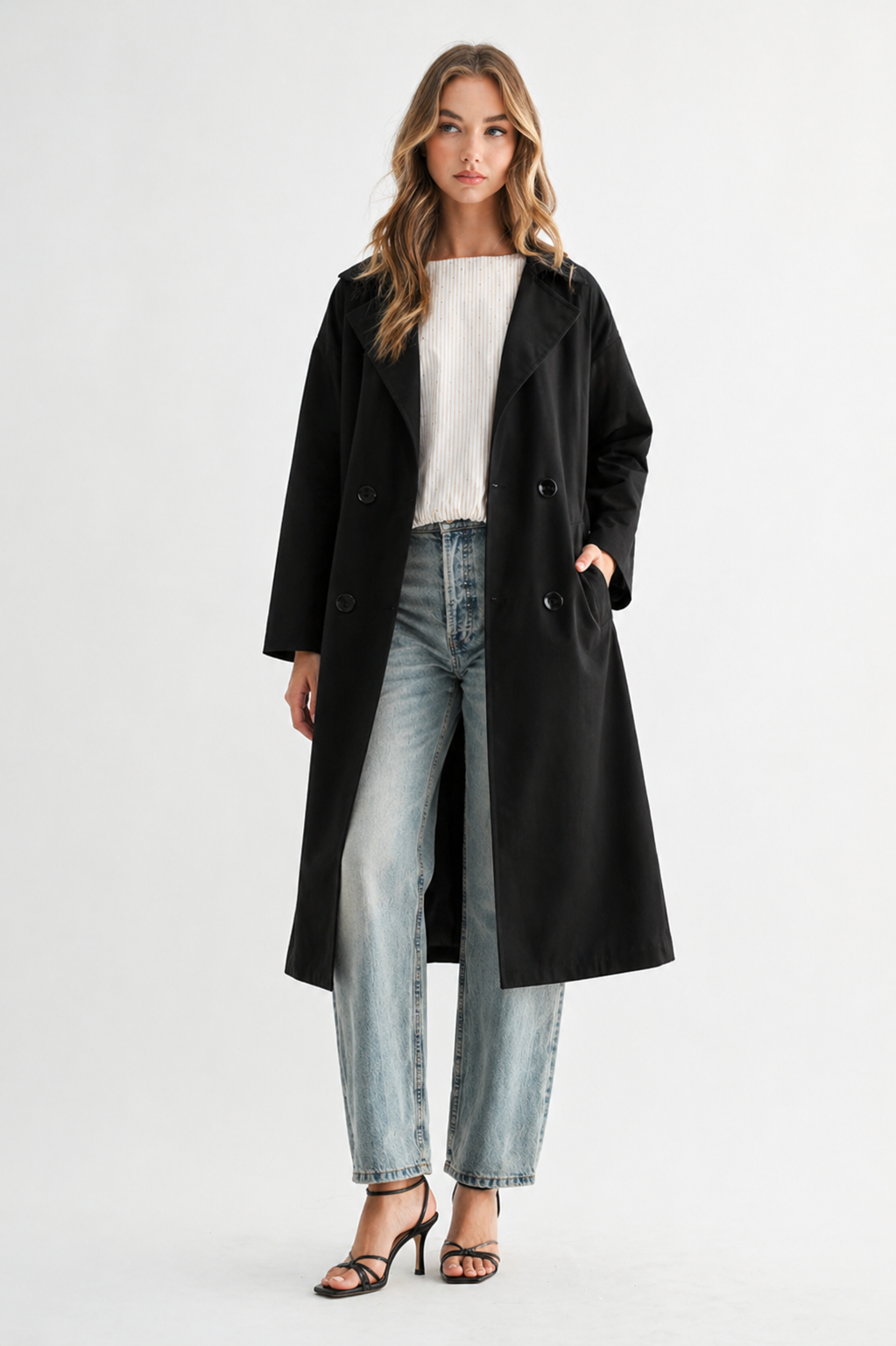 Jamia Woven Trench Coat
