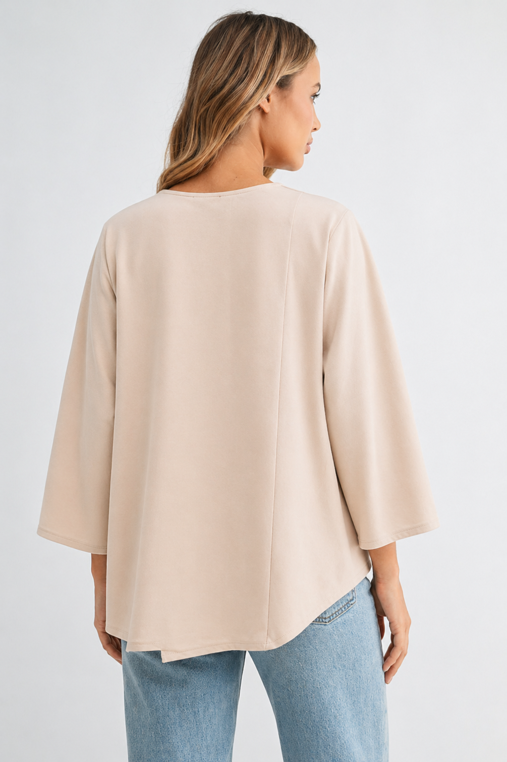 Kailla Stretch Crepe Knit Top